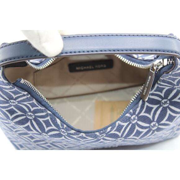 B5 Authentic MICHAEL KORS Ember Small Logo Jacquard Messenger Crossbody Bag - Picture 6 of 8